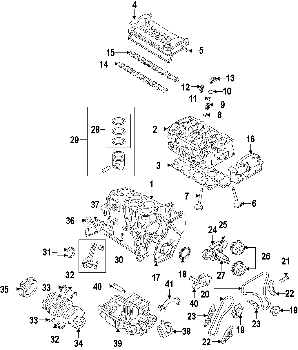 29CAMSHAFT & TIMING. CRANKSHAFT & BEARINGS. CYLINDER HEAD & VALVES. LUBRICATION. MOUNTS. PISTONS. RINGS & BEARINGS.https://images.simplepart.com/images/parts/motor/fullsize/F50C060.png