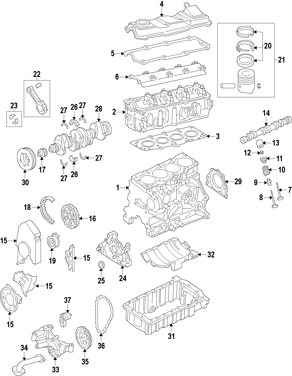 CAMSHAFT & TIMING. CRANKSHAFT & BEARINGS. CYLINDER HEAD & VALVES. LUBRICATION. MOUNTS. PISTONS. RINGS & BEARINGS.https://images.simplepart.com/images/parts/motor/fullsize/F50D070.png