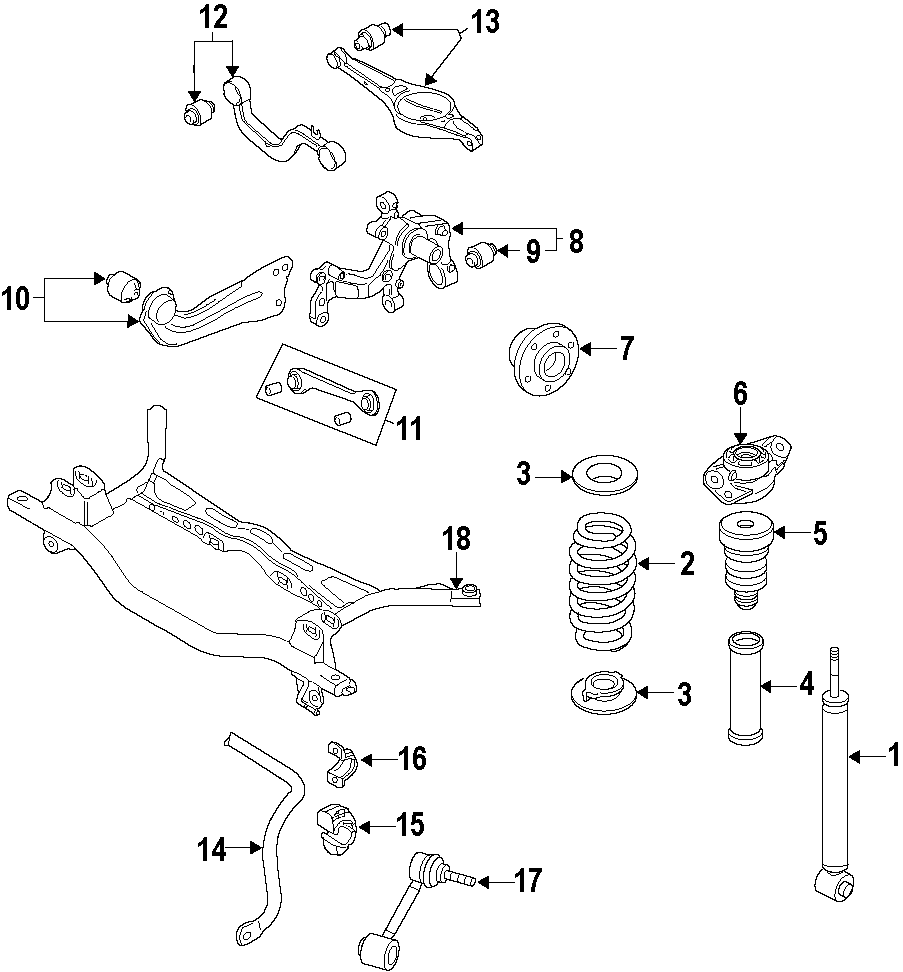 15REAR SUSPENSION. LOWER CONTROL ARM. STABILIZER BAR. SUSPENSION COMPONENTS. UPPER CONTROL ARM.https://images.simplepart.com/images/parts/motor/fullsize/F50D140.png