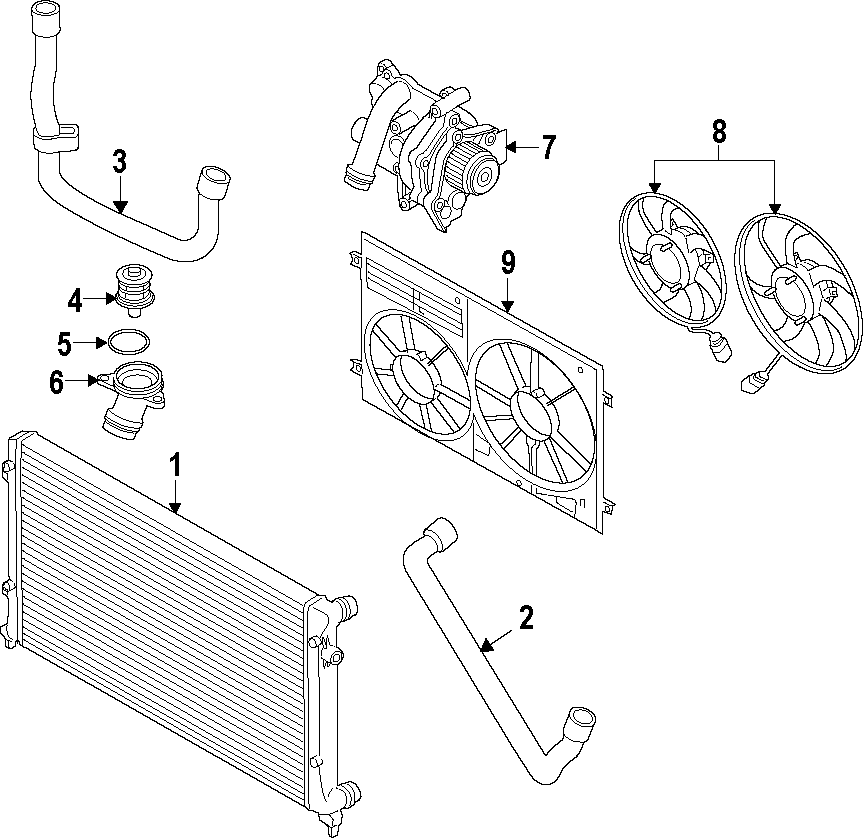 1COOLING SYSTEM. COOLING FAN. RADIATOR. WATER PUMP.https://images.simplepart.com/images/parts/motor/fullsize/F50F030.png