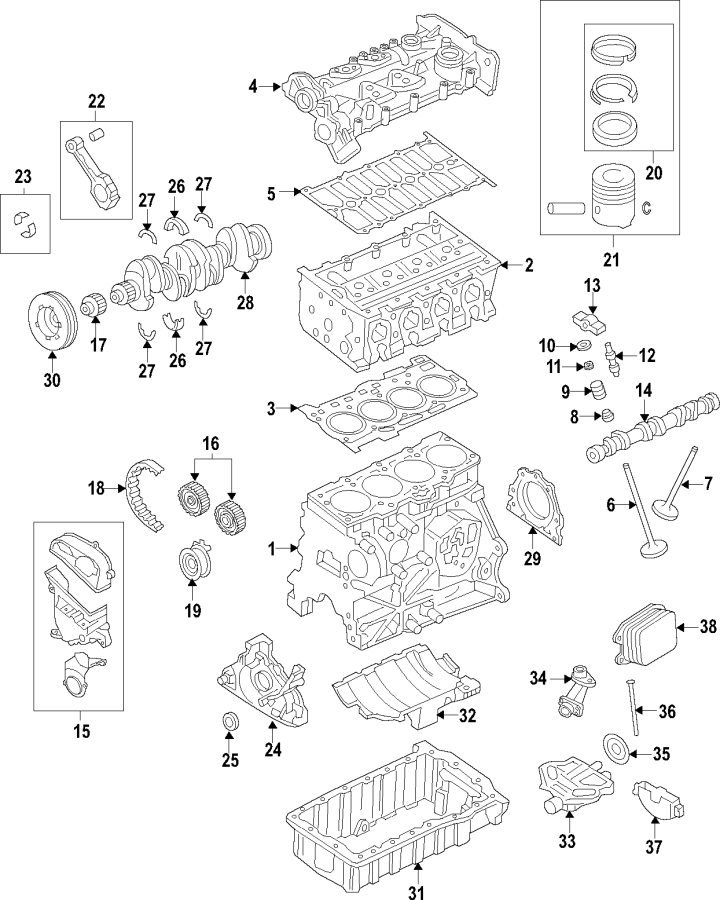 12CAMSHAFT & TIMING. CRANKSHAFT & BEARINGS. CYLINDER HEAD & VALVES. LUBRICATION. MOUNTS. PISTONS. RINGS & BEARINGS.https://images.simplepart.com/images/parts/motor/fullsize/F50G030.png