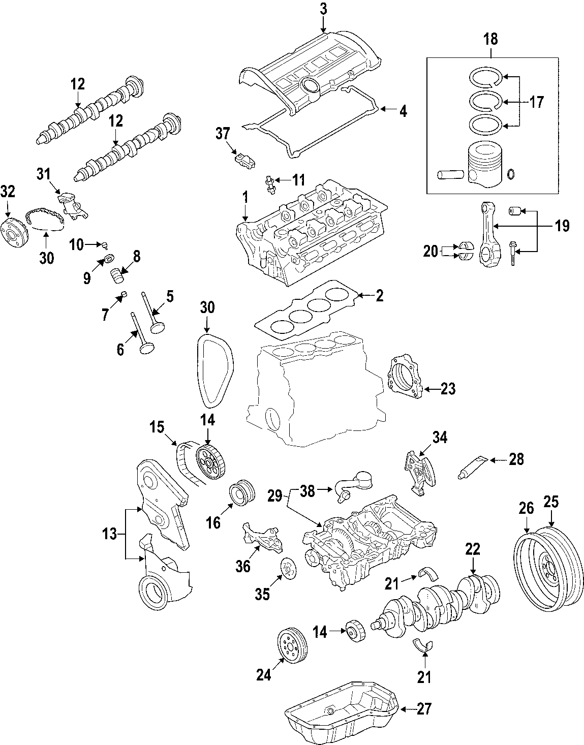 8CAMSHAFT & TIMING. CRANKSHAFT & BEARINGS. CYLINDER HEAD & VALVES. LUBRICATION. MOUNTS. PISTONS. RINGS & BEARINGS.https://images.simplepart.com/images/parts/motor/fullsize/F511040.png