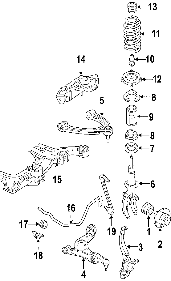 7FRONT SUSPENSION. LOWER CONTROL ARM. STABILIZER BAR. SUSPENSION COMPONENTS.https://images.simplepart.com/images/parts/motor/fullsize/F513060.png