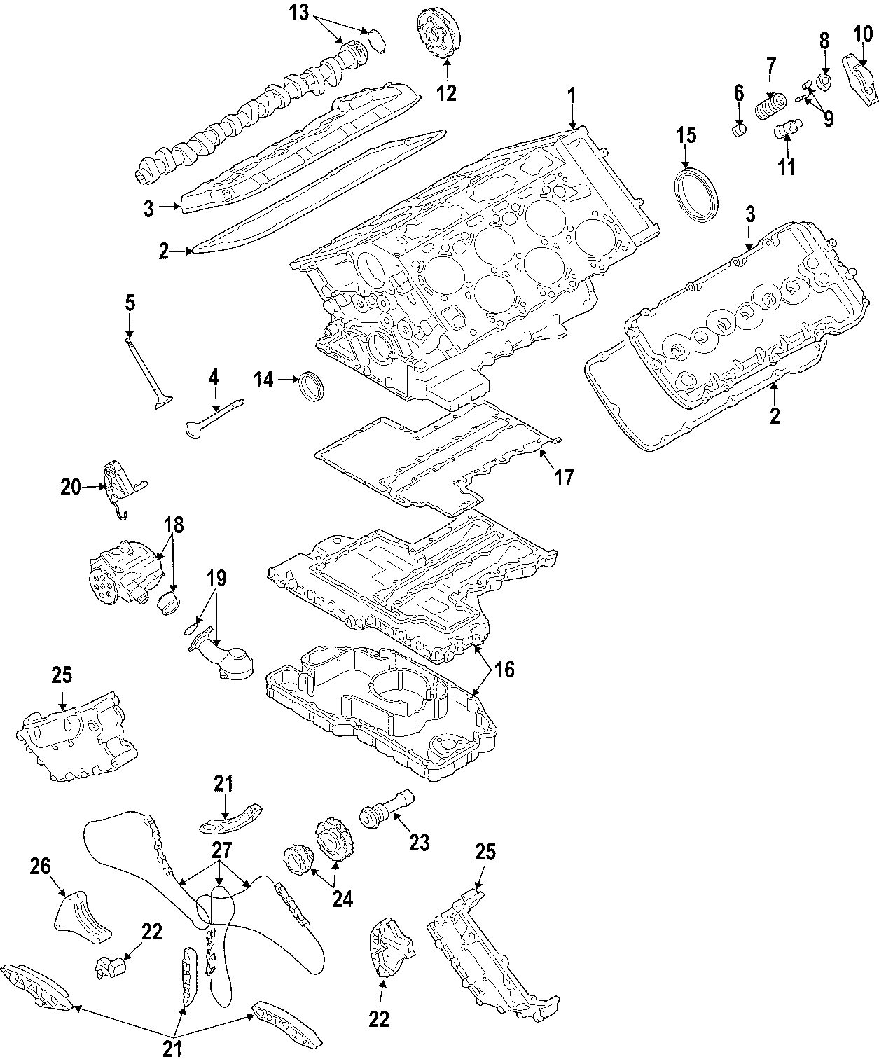 11CAMSHAFT & TIMING. CRANKSHAFT & BEARINGS. CYLINDER HEAD & VALVES. LUBRICATION. MOUNTS.https://images.simplepart.com/images/parts/motor/fullsize/F514040.png