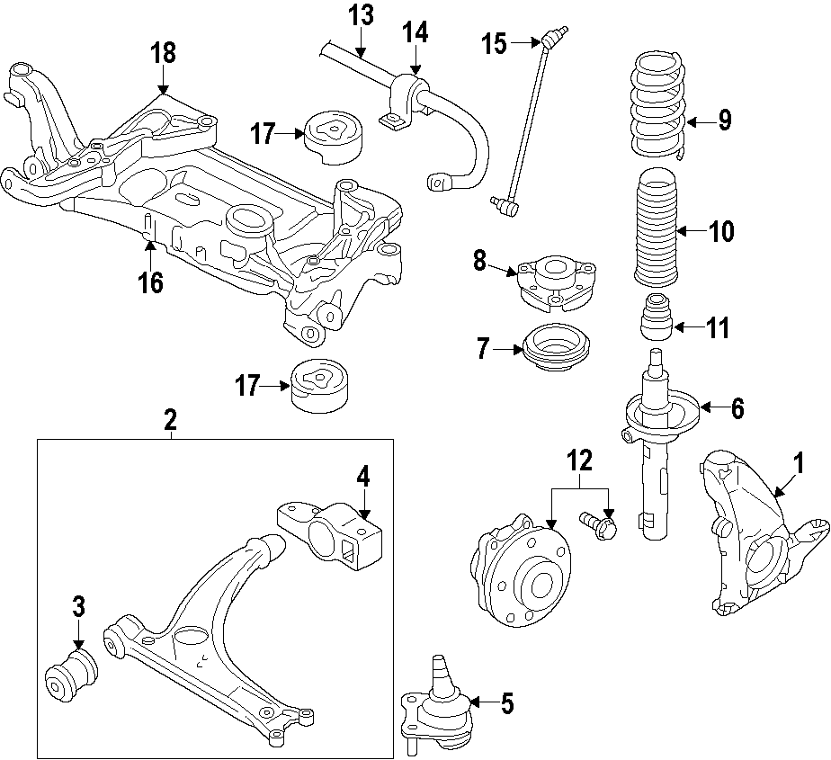 9FRONT SUSPENSION. LOWER CONTROL ARM. STABILIZER BAR. SUSPENSION COMPONENTS.https://images.simplepart.com/images/parts/motor/fullsize/F515050.png