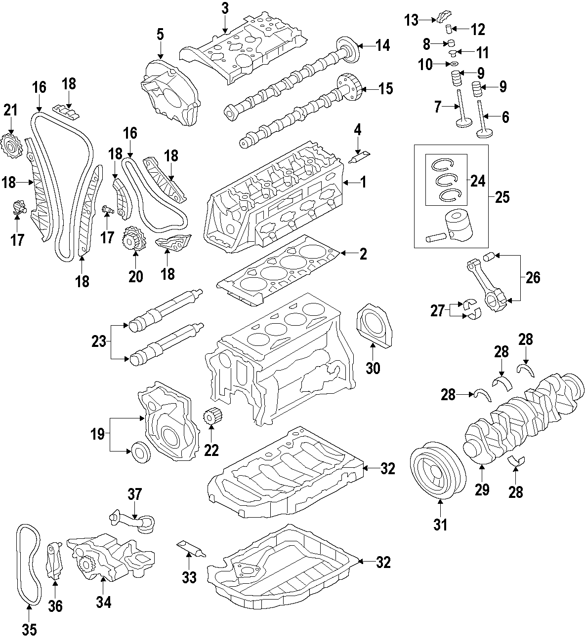 10CAMSHAFT & TIMING. CRANKSHAFT & BEARINGS. CYLINDER HEAD & VALVES. LUBRICATION. MOUNTS. PISTONS. RINGS & BEARINGS.https://images.simplepart.com/images/parts/motor/fullsize/F51A043.png