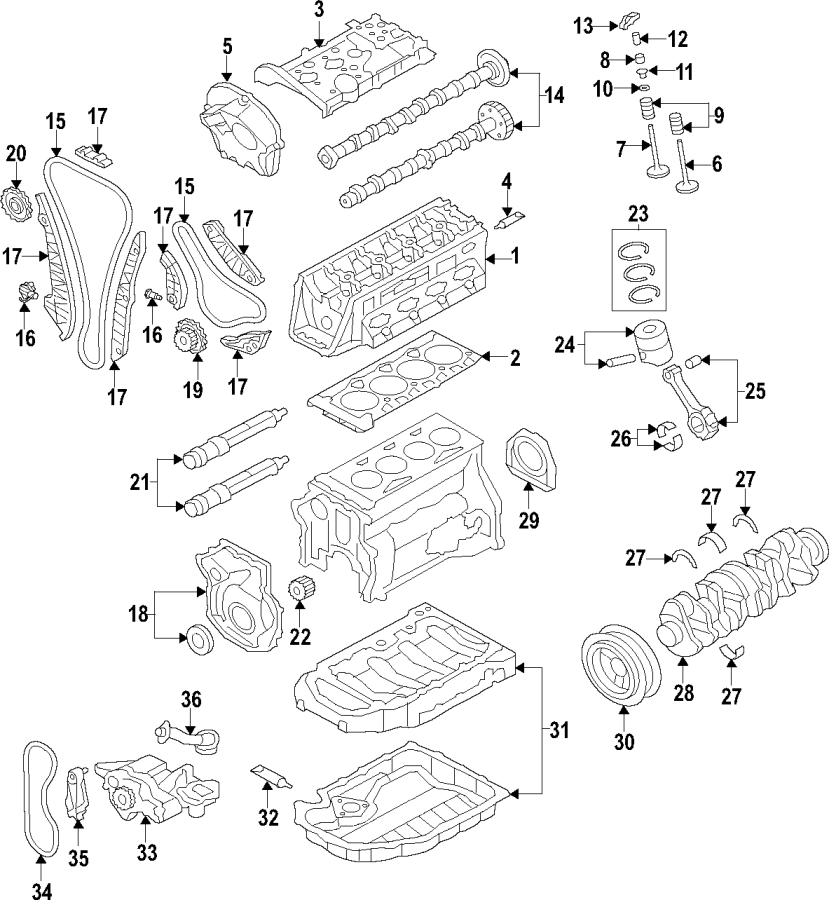 8CAMSHAFT & TIMING. CRANKSHAFT & BEARINGS. CYLINDER HEAD & VALVES. LUBRICATION. MOUNTS. PISTONS. RINGS & BEARINGS.https://images.simplepart.com/images/parts/motor/fullsize/F51B057.png