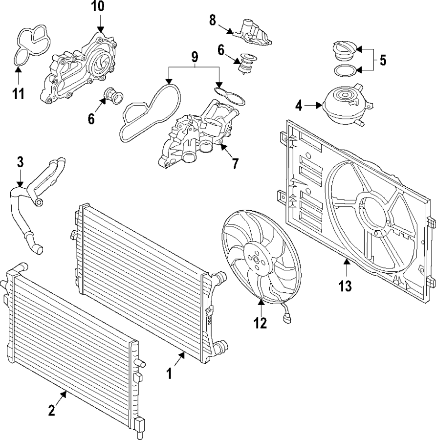 9COOLING SYSTEM. COOLING FAN. RADIATOR. WATER PUMP.https://images.simplepart.com/images/parts/motor/fullsize/F51C025.png