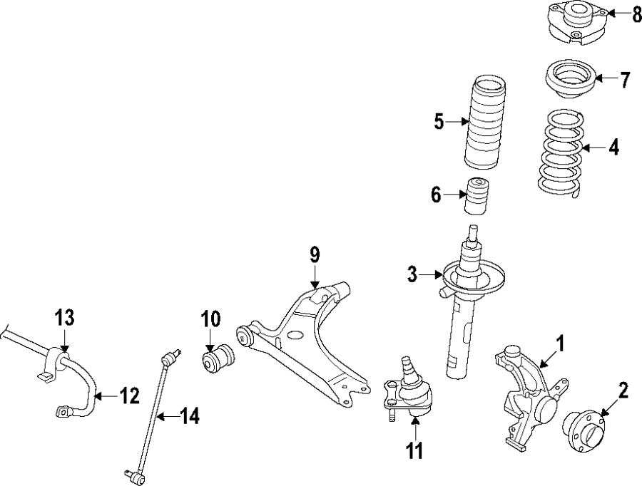 11FRONT SUSPENSION. LOWER CONTROL ARM. STABILIZER BAR. SUSPENSION COMPONENTS.https://images.simplepart.com/images/parts/motor/fullsize/F51C050.png