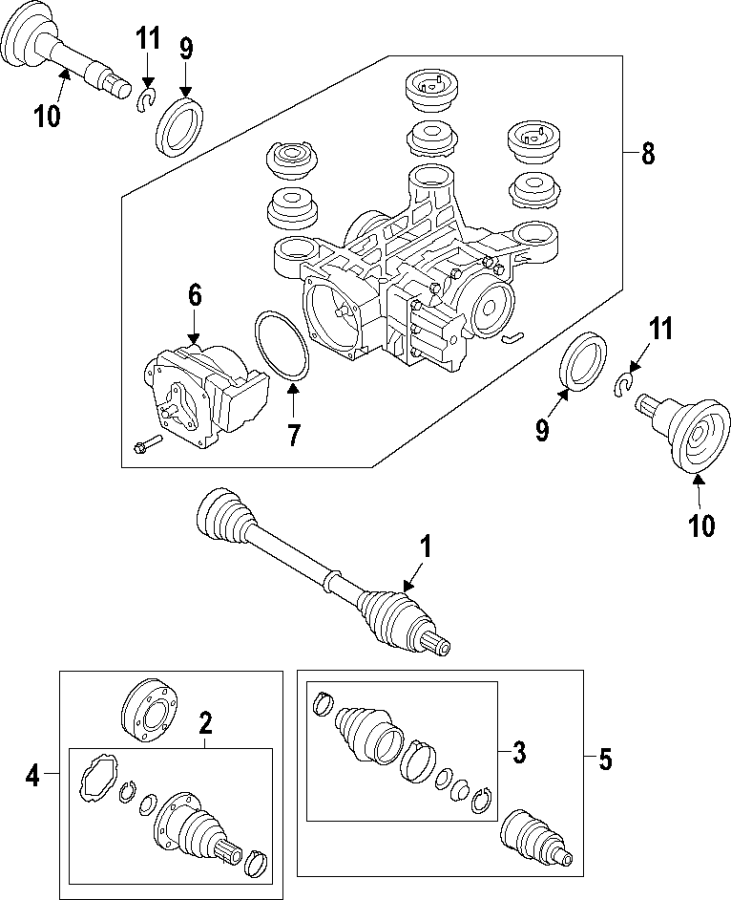 11REAR AXLE. AXLE SHAFTS & JOINTS. DIFFERENTIAL. DRIVE AXLES. PROPELLER SHAFT.https://images.simplepart.com/images/parts/motor/fullsize/F51G100.png