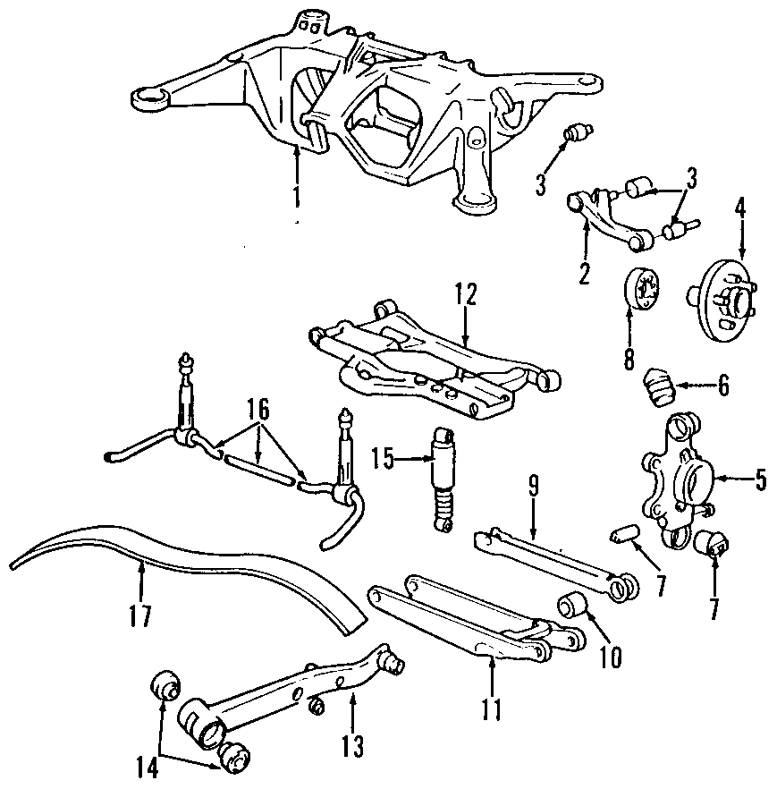 10REAR SUSPENSION. LOWER CONTROL ARM. STABILIZER BAR. SUSPENSION COMPONENTS. UPPER CONTROL ARM.https://images.simplepart.com/images/parts/motor/fullsize/F530145.png