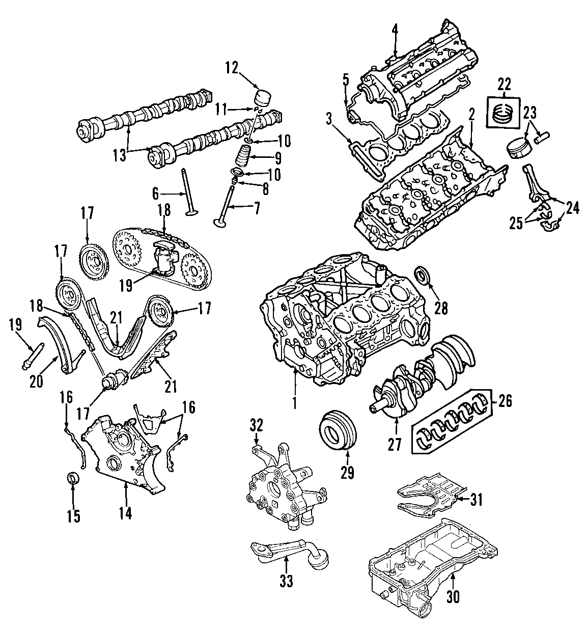 30CAMSHAFT & TIMING. CRANKSHAFT & BEARINGS. CYLINDER HEAD & VALVES. LUBRICATION. MOUNTS. PISTONS. RINGS & BEARINGS.https://images.simplepart.com/images/parts/motor/fullsize/F532050.png