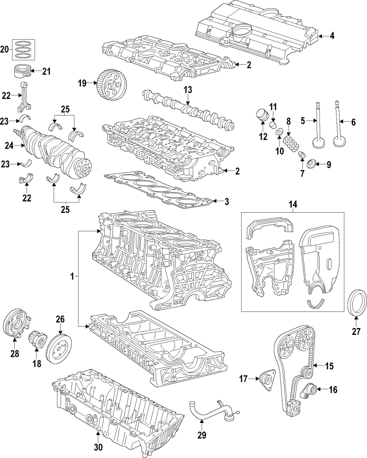 CAMSHAFT & TIMING. CRANKSHAFT & BEARINGS. CYLINDER HEAD & VALVES. LUBRICATION. MOUNTS. PISTONS. RINGS & BEARINGS.https://images.simplepart.com/images/parts/motor/fullsize/F533038.png