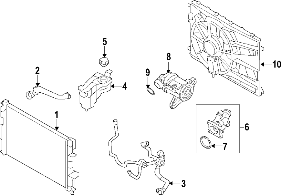 COOLING SYSTEM. COOLING FAN. RADIATOR. WATER PUMP.https://images.simplepart.com/images/parts/motor/fullsize/F534020.png