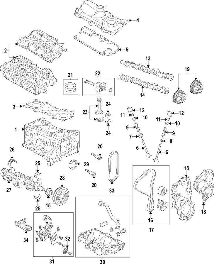 12CAMSHAFT & TIMING. CRANKSHAFT & BEARINGS. CYLINDER HEAD & VALVES. LUBRICATION. MOUNTS. PISTONS. RINGS & BEARINGS.https://images.simplepart.com/images/parts/motor/fullsize/F534030.png