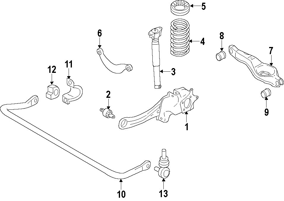 1REAR SUSPENSION. LOWER CONTROL ARM. STABILIZER BAR. SUSPENSION COMPONENTS. UPPER CONTROL ARM.https://images.simplepart.com/images/parts/motor/fullsize/F538100.png