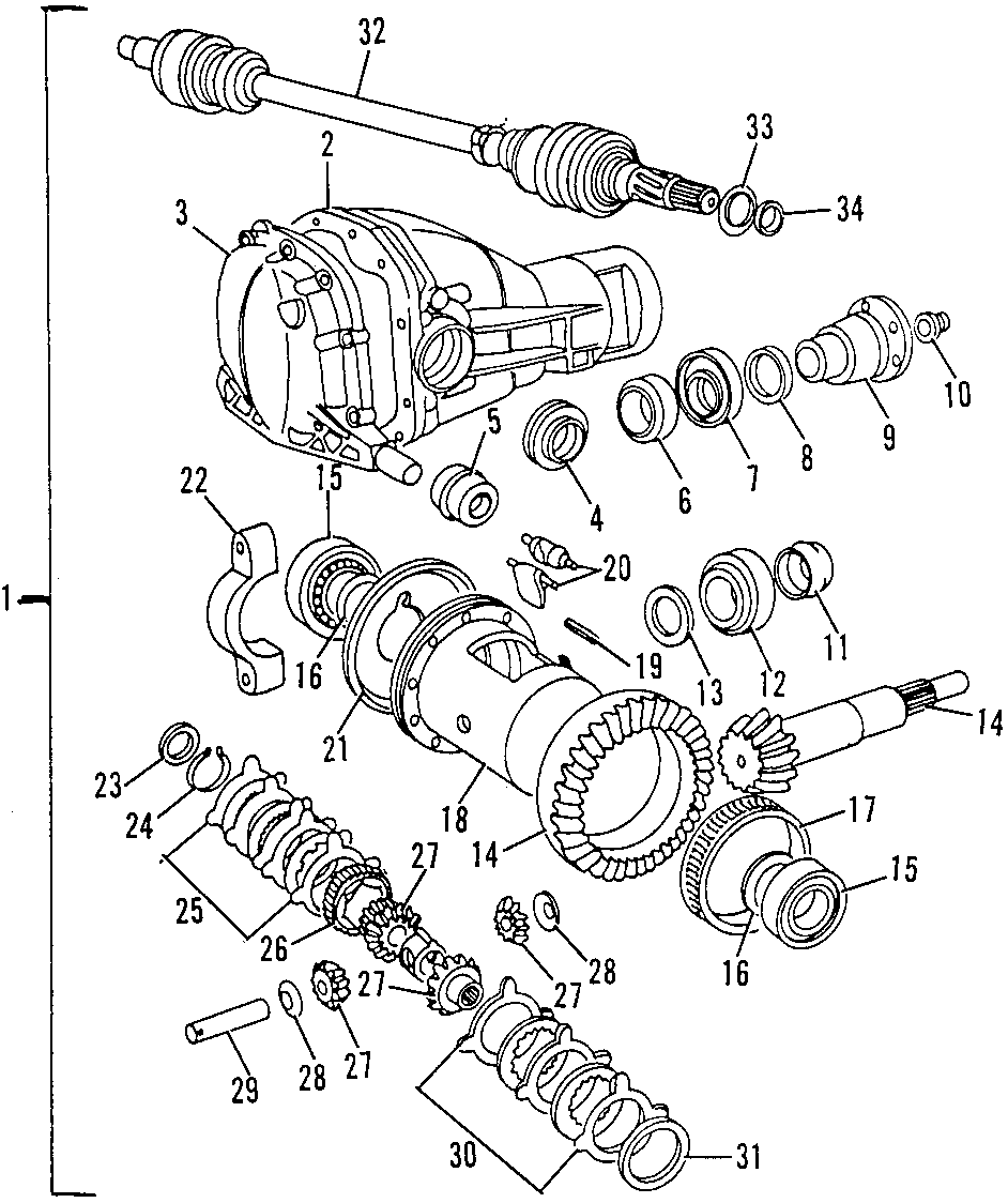 14DRIVE AXLES. REAR AXLE. AXLE SHAFTS & JOINTS. DIFFERENTIAL. PROPELLER SHAFT.https://images.simplepart.com/images/parts/motor/fullsize/F540060.png