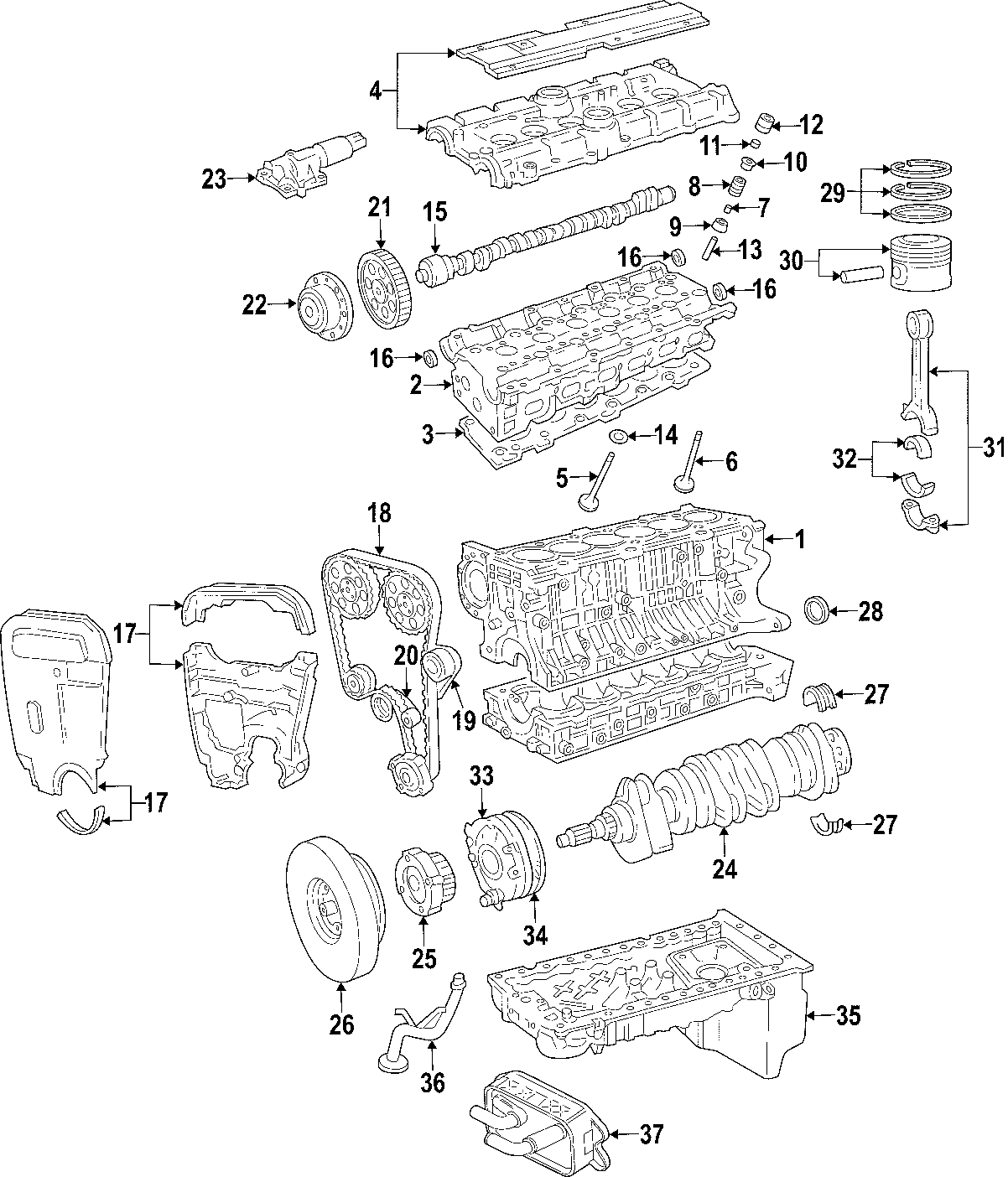 23CAMSHAFT & TIMING. CRANKSHAFT & BEARINGS. CYLINDER HEAD & VALVES. LUBRICATION. MOUNTS. PISTONS. RINGS & BEARINGS.https://images.simplepart.com/images/parts/motor/fullsize/F541050.png