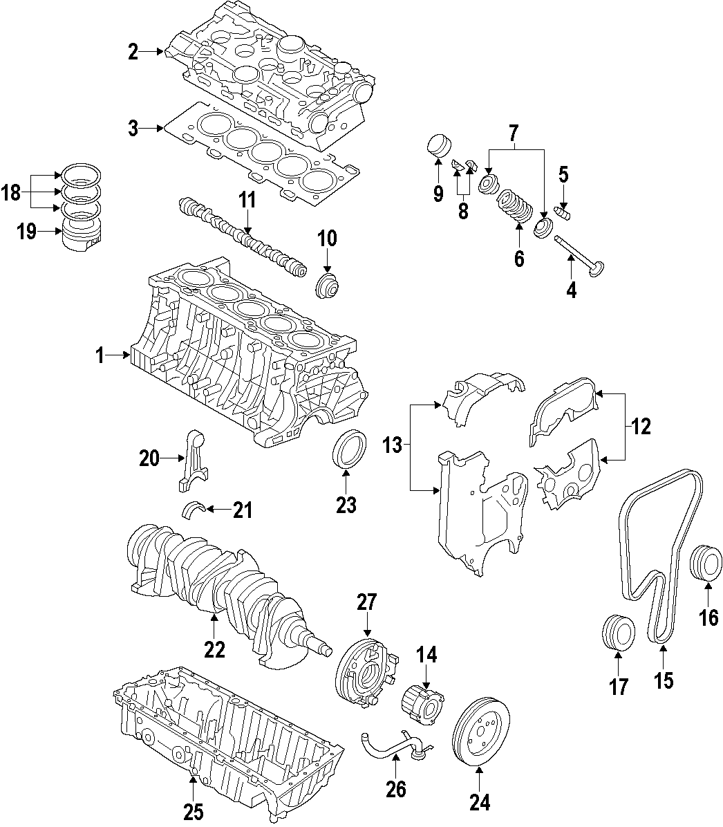 CAMSHAFT & TIMING. CRANKSHAFT & BEARINGS. CYLINDER HEAD & VALVES. LUBRICATION. MOUNTS. PISTONS. RINGS & BEARINGS.https://images.simplepart.com/images/parts/motor/fullsize/F543040.png