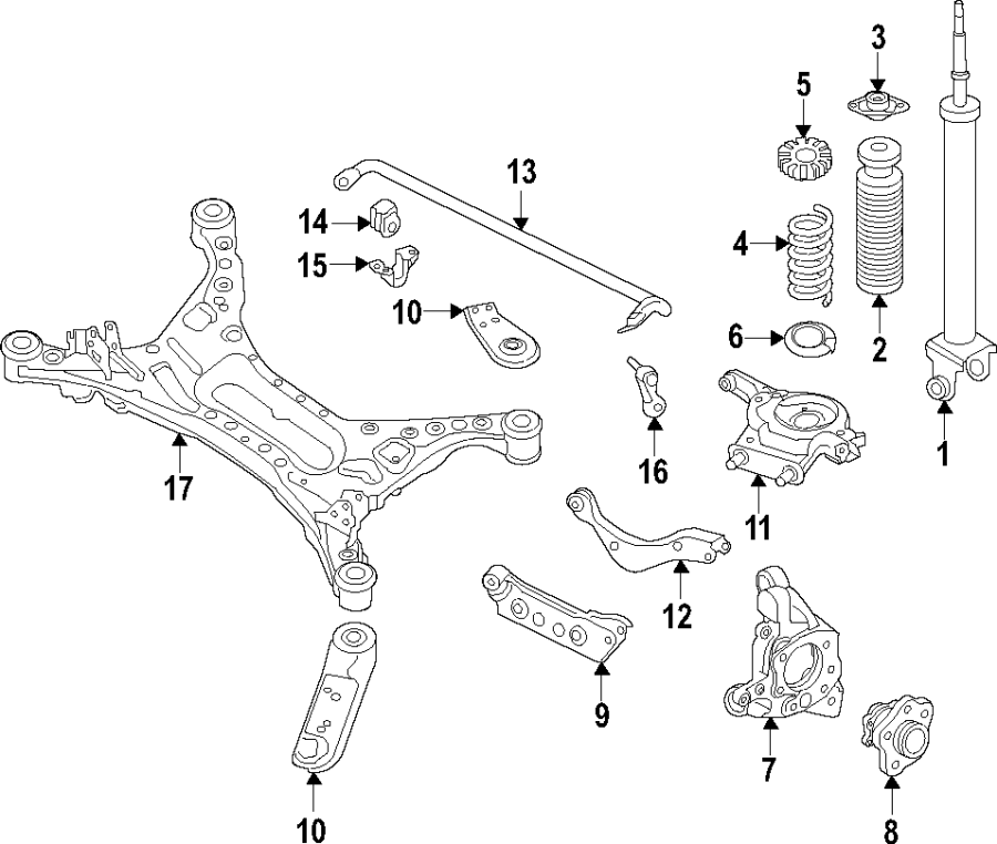 2020 Nissan Suspension Control Arm (Lower) - 551B13TA0D | NISSAN PARTS ...