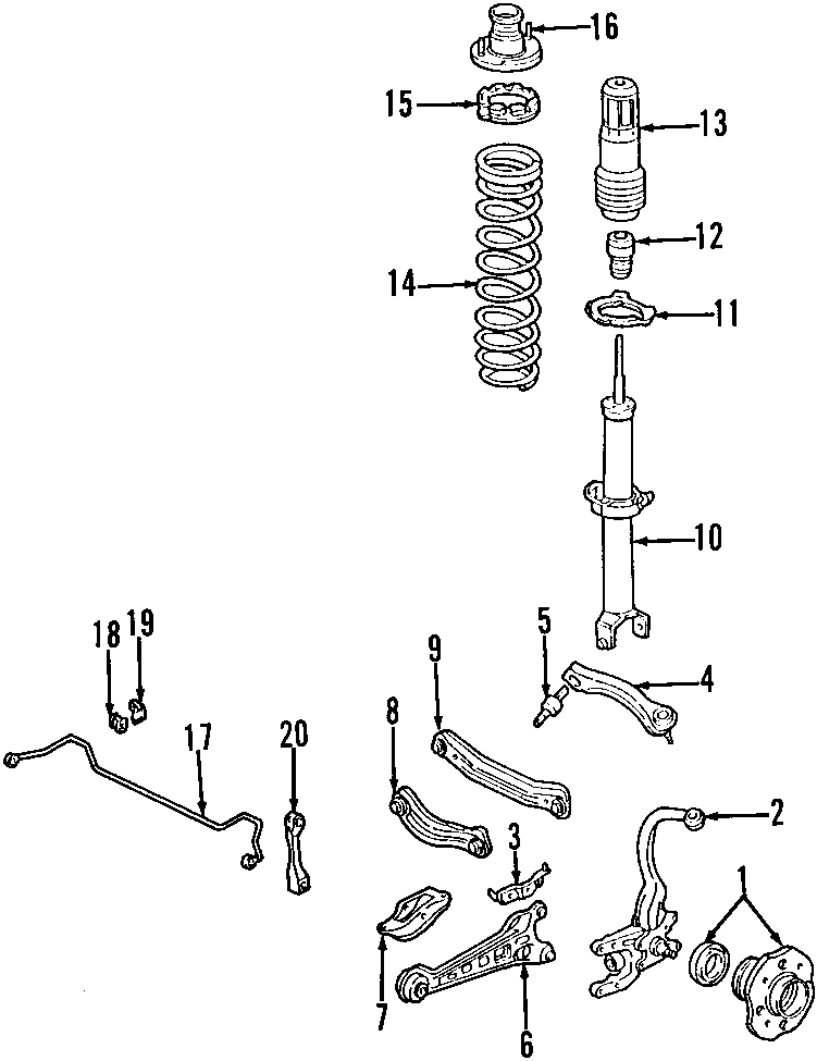 1REAR SUSPENSION. LOWER CONTROL ARM. STABILIZER BAR. SUSPENSION COMPONENTS. UPPER CONTROL ARM.https://images.simplepart.com/images/parts/motor/fullsize/F616100.png