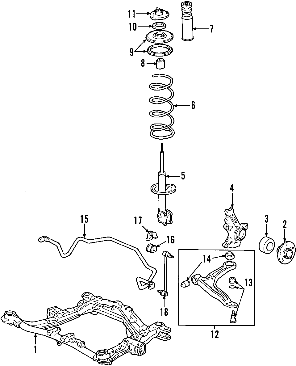 16FRONT SUSPENSION. LOWER CONTROL ARM. STABILIZER BAR. SUSPENSION COMPONENTS.https://images.simplepart.com/images/parts/motor/fullsize/F617040.png