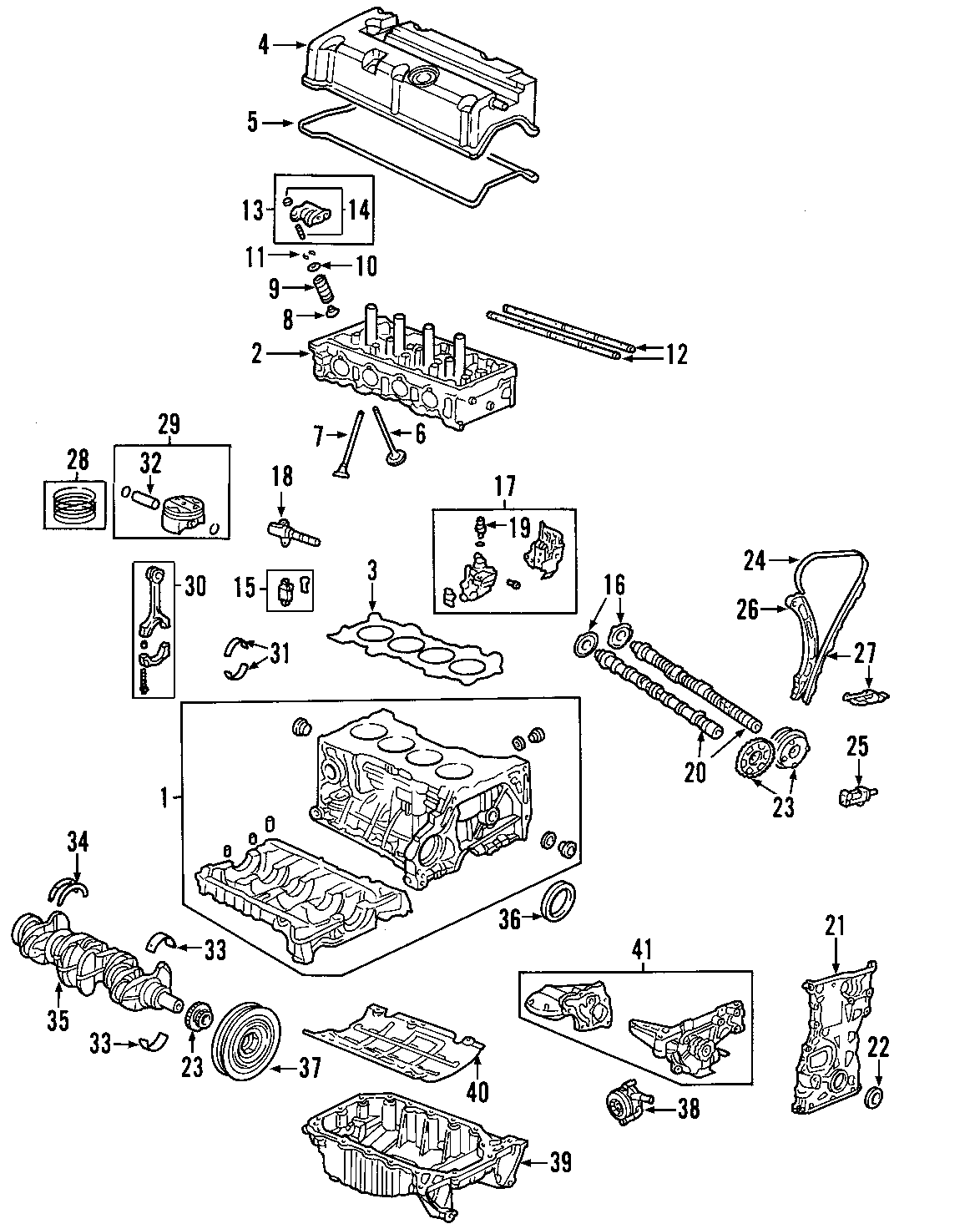 9CAMSHAFT & TIMING. CRANKSHAFT & BEARINGS. CYLINDER HEAD & VALVES. LUBRICATION. MOUNTS. PISTONS. RINGS & BEARINGS.https://images.simplepart.com/images/parts/motor/fullsize/F618050.png