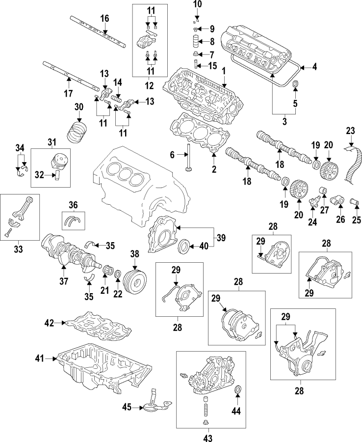 35CAMSHAFT & TIMING. CRANKSHAFT & BEARINGS. CYLINDER HEAD & VALVES. LUBRICATION. MOUNTS. PISTONS. RINGS & BEARINGS.https://images.simplepart.com/images/parts/motor/fullsize/F61F025.png