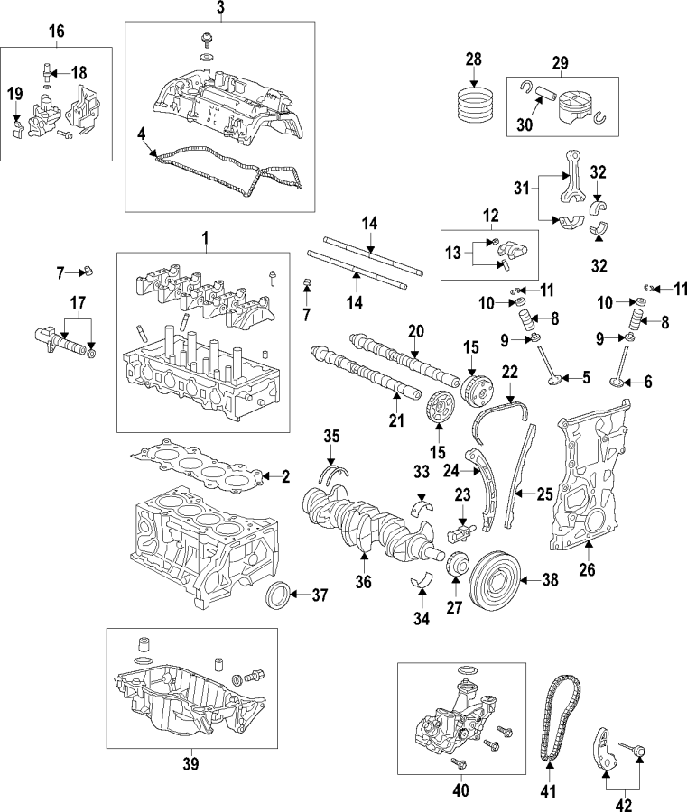 18CAMSHAFT & TIMING. CRANKSHAFT & BEARINGS. CYLINDER HEAD & VALVES. LUBRICATION. MOUNTS. PISTONS. RINGS & BEARINGS.https://images.simplepart.com/images/parts/motor/fullsize/F61G030.png