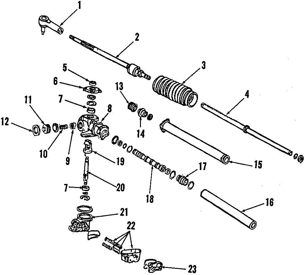 P/S PUMP & HOSES. STEERING GEAR & LINKAGE.