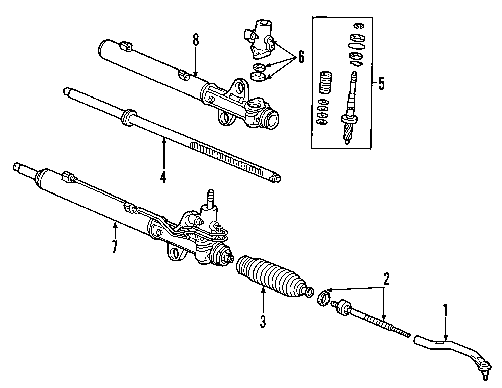 P/S PUMP & HOSES. STEERING GEAR & LINKAGE.