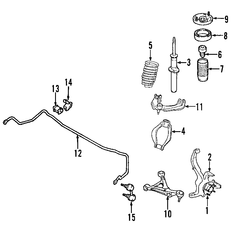 13FRONT SUSPENSION. LOWER CONTROL ARM. STABILIZER BAR. SUSPENSION COMPONENTS. UPPER CONTROL ARM.https://images.simplepart.com/images/parts/motor/fullsize/F638050.png