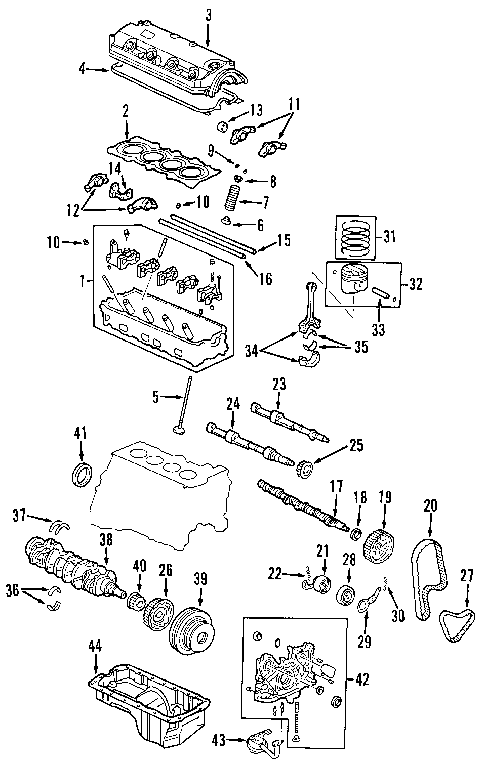 9CAMSHAFT & TIMING. CRANKSHAFT & BEARINGS. CYLINDER HEAD & VALVES. LUBRICATION. MOUNTS. PISTONS. RINGS & BEARINGS.https://images.simplepart.com/images/parts/motor/fullsize/F645050.png