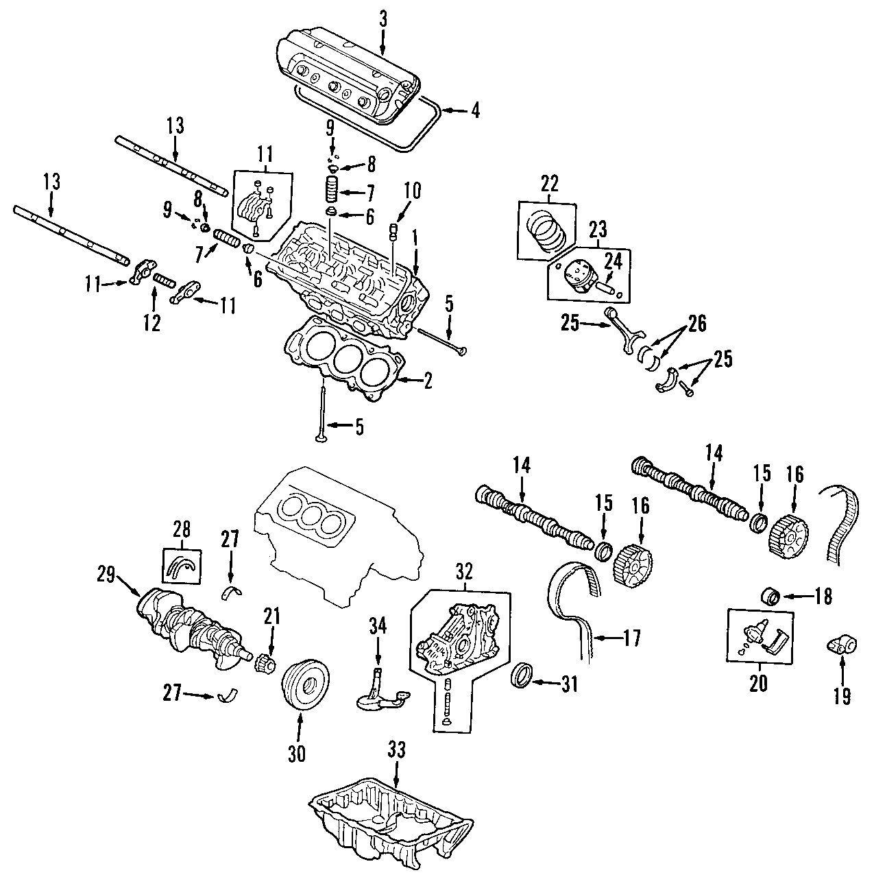 27CAMSHAFT & TIMING. CRANKSHAFT & BEARINGS. CYLINDER HEAD & VALVES. LUBRICATION. MOUNTS. PISTONS. RINGS & BEARINGS.https://images.simplepart.com/images/parts/motor/fullsize/F645070.png