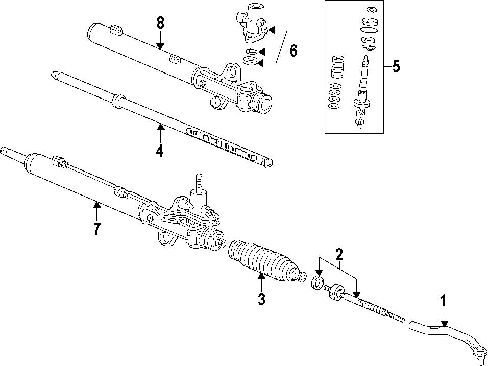 P/S PUMP & HOSES. STEERING GEAR & LINKAGE.