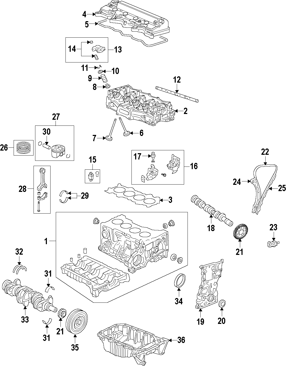 1CAMSHAFT & TIMING. CRANKSHAFT & BEARINGS. CYLINDER HEAD & VALVES. LUBRICATION. MOUNTS. PISTONS. RINGS & BEARINGS.https://images.simplepart.com/images/parts/motor/fullsize/F64B030.png