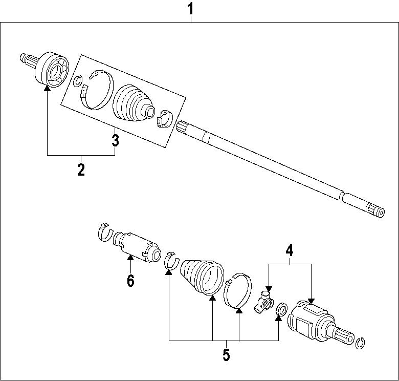 DRIVE AXLES. AXLE SHAFTS & JOINTS.