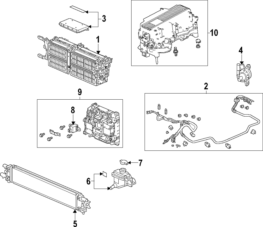 HYBRID COMPONENTS. COOLING SYSTEM.