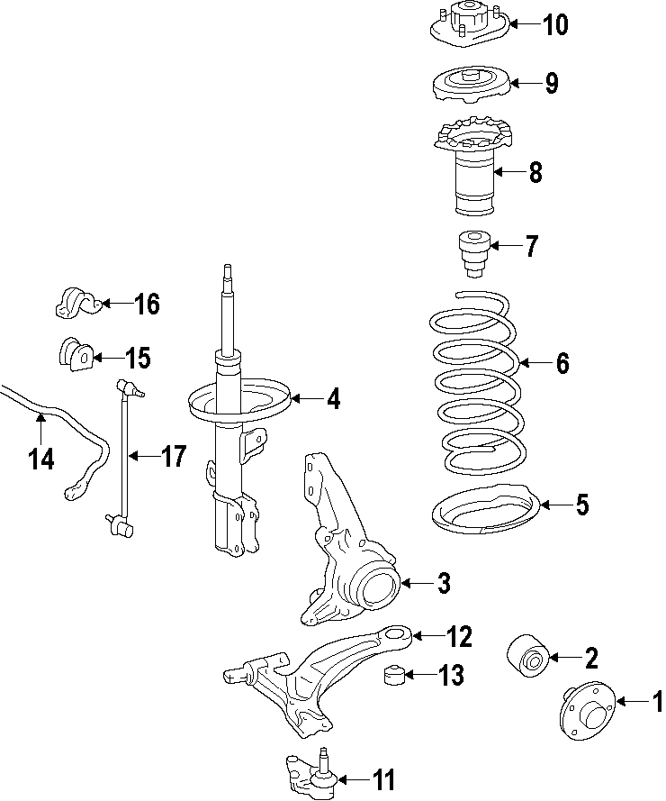 15FRONT SUSPENSION. LOWER CONTROL ARM. STABILIZER BAR. SUSPENSION COMPONENTS.https://images.simplepart.com/images/parts/motor/fullsize/F64H070.png