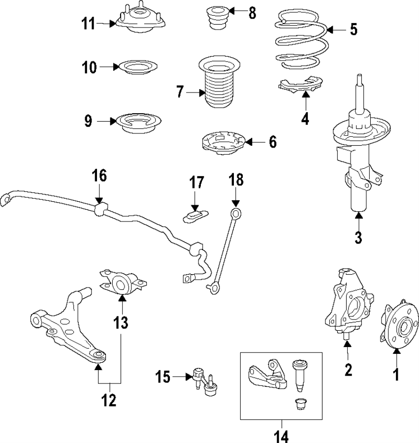 8FRONT SUSPENSION. LOWER CONTROL ARM. RIDE CONTROL. STABILIZER BAR. SUSPENSION COMPONENTS.https://images.simplepart.com/images/parts/motor/fullsize/F64L075.png