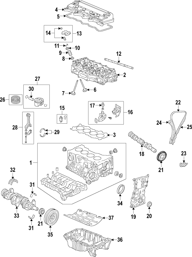 22CAMSHAFT & TIMING. CRANKSHAFT & BEARINGS. CYLINDER HEAD & VALVES. LUBRICATION. MOUNTS. PISTONS. RINGS & BEARINGS.https://images.simplepart.com/images/parts/motor/fullsize/F64M040.png