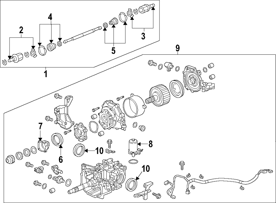 REAR AXLE. AXLE SHAFTS & JOINTS. DIFFERENTIAL. DRIVE AXLES. PROPELLER SHAFT.