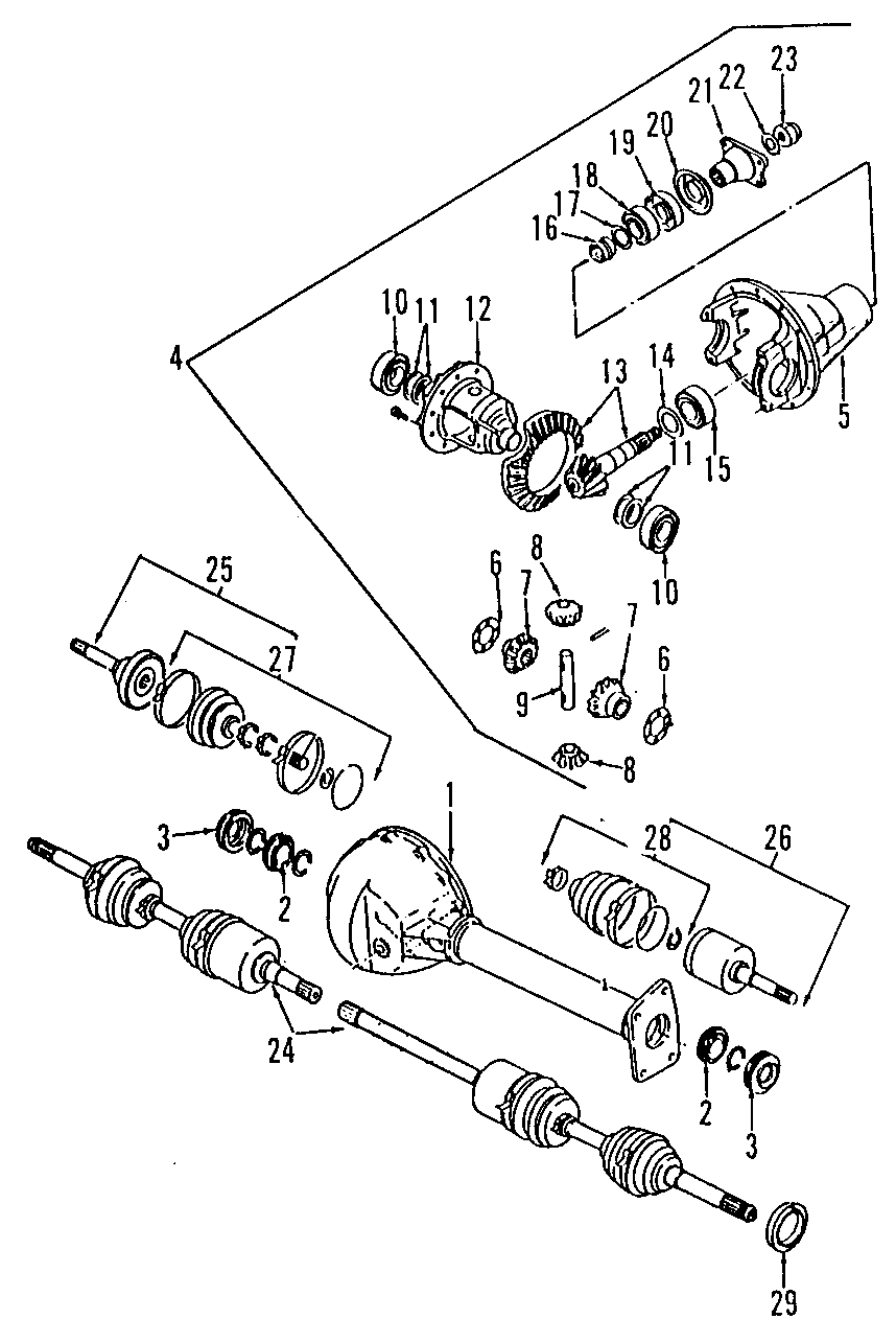 3DRIVE AXLES. AXLE SHAFTS & JOINTS. DIFFERENTIAL. FRONT AXLE. PROPELLER SHAFT.https://images.simplepart.com/images/parts/motor/fullsize/F650100.png