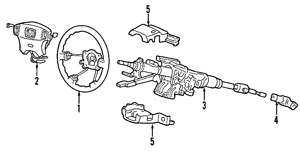 STEERING COLUMN. STEERING WHEEL.