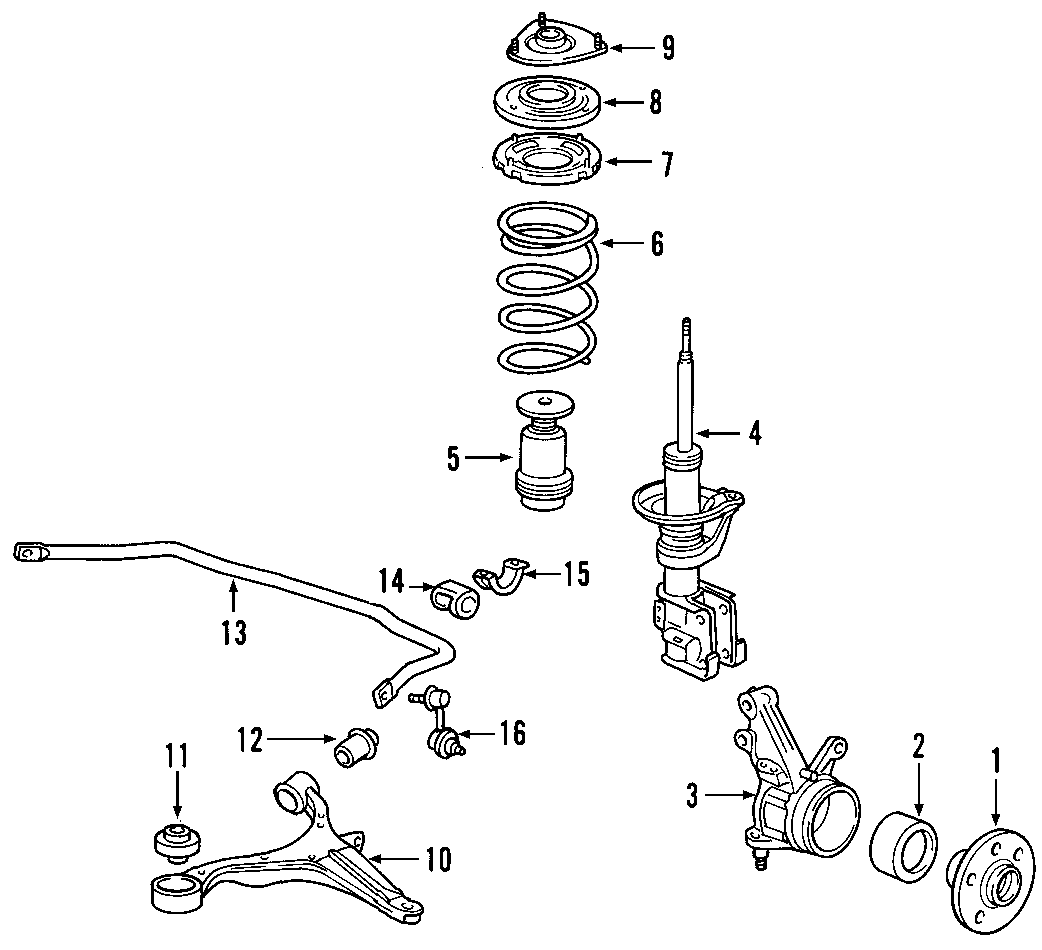 8FRONT SUSPENSION. LOWER CONTROL ARM. STABILIZER BAR. SUSPENSION COMPONENTS.https://images.simplepart.com/images/parts/motor/fullsize/F658055.png