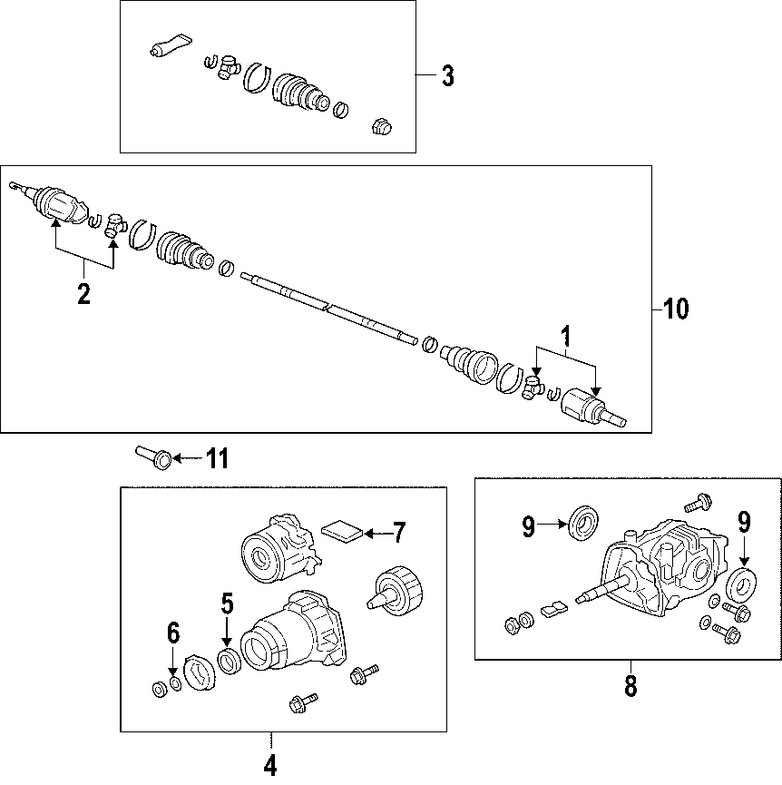 10REAR AXLE. AXLE SHAFTS & JOINTS. DIFFERENTIAL. DRIVE AXLES. PROPELLER SHAFT.https://images.simplepart.com/images/parts/motor/fullsize/F658090.png