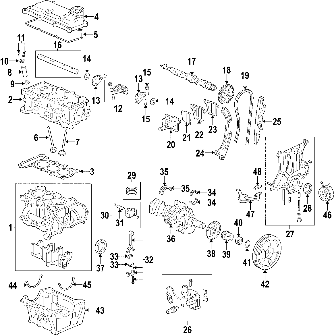 44CAMSHAFT & TIMING. CRANKSHAFT & BEARINGS. CYLINDER HEAD & VALVES. LUBRICATION. MOUNTS. PISTONS. RINGS & BEARINGS.https://images.simplepart.com/images/parts/motor/fullsize/F659045.png