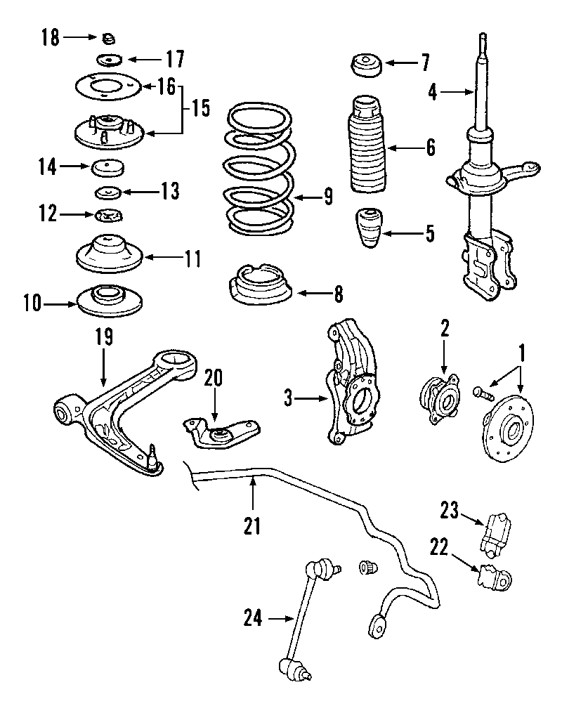 15FRONT SUSPENSION. LOWER CONTROL ARM. STABILIZER BAR. SUSPENSION COMPONENTS.https://images.simplepart.com/images/parts/motor/fullsize/F659055.png