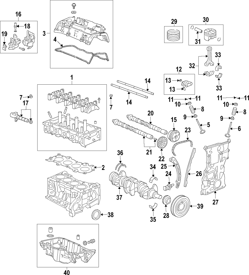 33CAMSHAFT & TIMING. CRANKSHAFT & BEARINGS. CYLINDER HEAD & VALVES. LUBRICATION. MOUNTS. PISTONS. RINGS & BEARINGS.https://images.simplepart.com/images/parts/motor/fullsize/F65B040.png