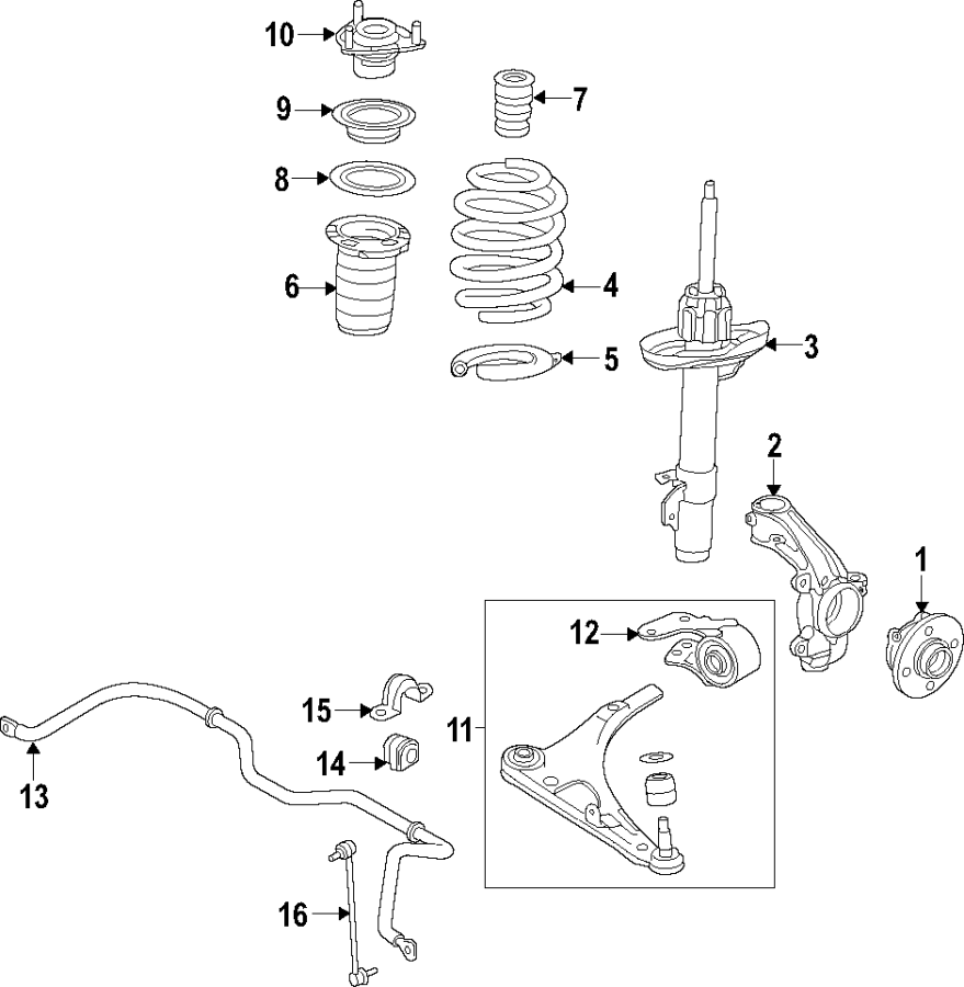 6FRONT SUSPENSION. LOWER CONTROL ARM. STABILIZER BAR. SUSPENSION COMPONENTS.https://images.simplepart.com/images/parts/motor/fullsize/F65C040.png